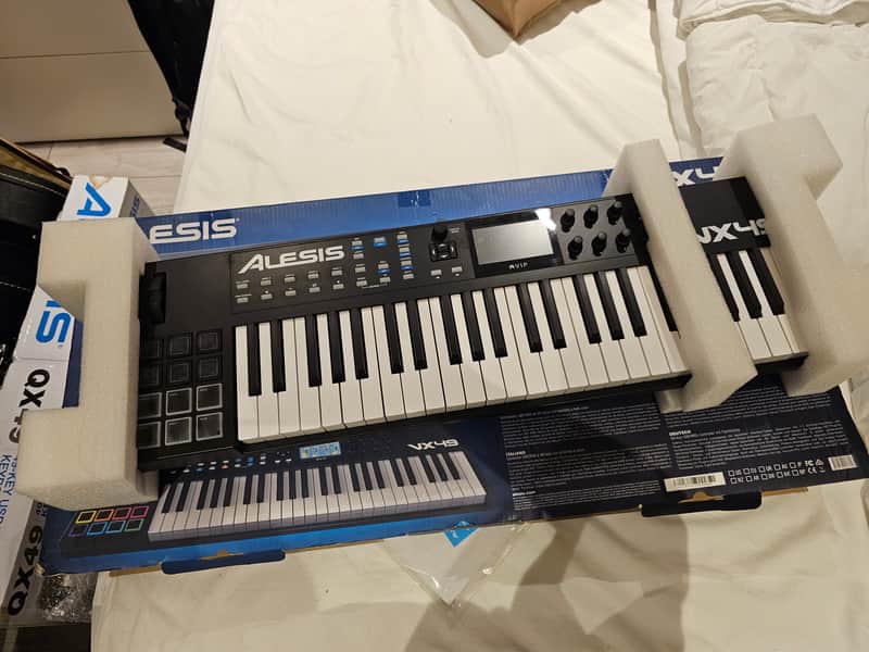 Alesis VX49 49-Key MIDI Controller Keyboard 2010s - Black image 1