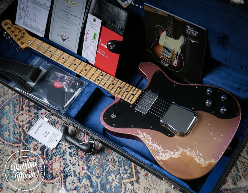2025 Fender Custom Shop Ltd Tele Custom Heavy Relic Aged Twilight Sky image 1