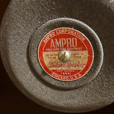 Ampro Deluxe Speaker Cab Cabinet Vintage 1940’s - Brown image 7