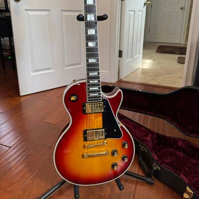 1999 Gibson Custom Shop Les Paul Custom CSLP Cherry Sunburst – OHSC + Tag – Excellent image 1