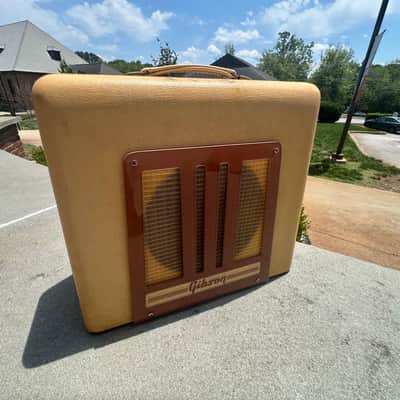Gibson BR-9 10 Watt Combo 1950 - Ivory Leatherette image 4