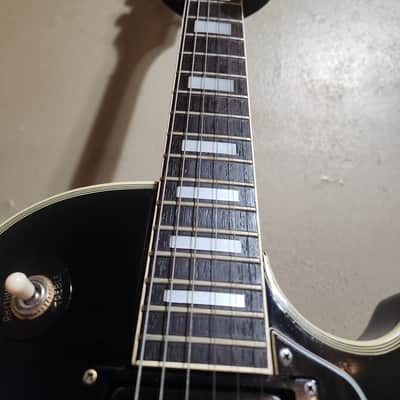Electra 2242 Les Paul Custom Copy Pre Lawsuit Early 70's Tuxedo Black MIJ with Sperzel Tuners image 3