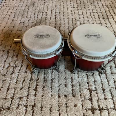 Toca Percussion Synergy Deluxe Bongos - Wine Burst - With Mount image 6
