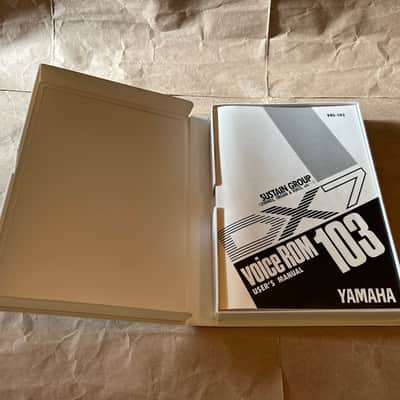 Yamaha DX7 Data ROM Cartridge VRC-103 Sustain Group Excellent Condition in original box with Users Manual booklet image 6