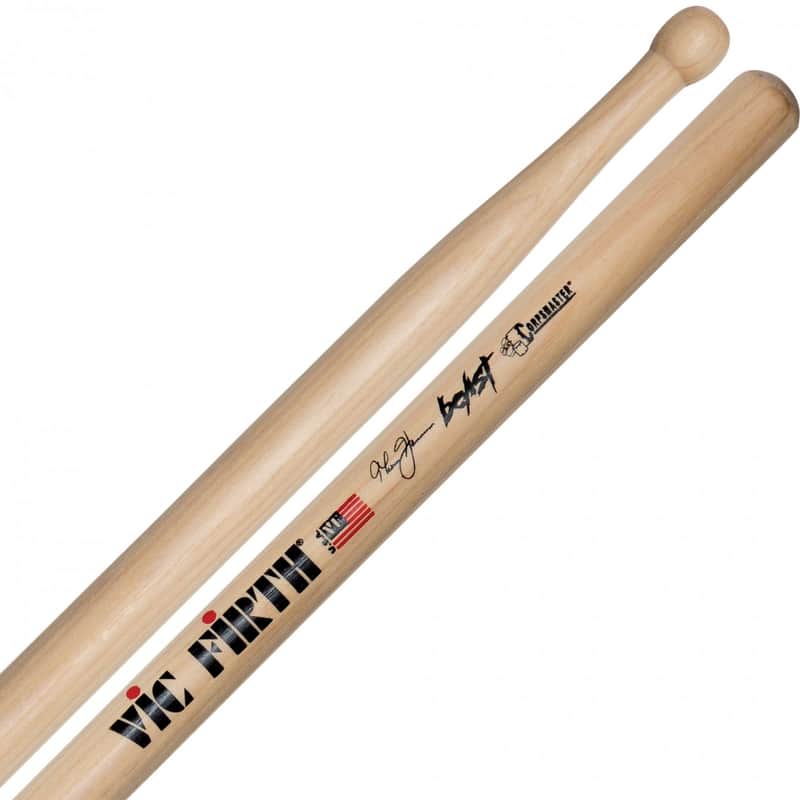 Vic Firth Thom Hannum Beast Corpsmaster Signature Marching Snare Sticks image 1