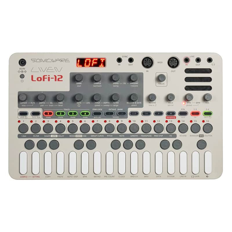 Sonicware LIVEN Lofi-12 | Lo-fi Groovebox Sampler (Incl. PSU) image 1
