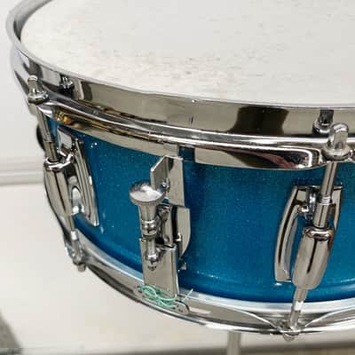 Vintage Early 1970s Ludwig Standard Snare Drum in Blue Mist image 3