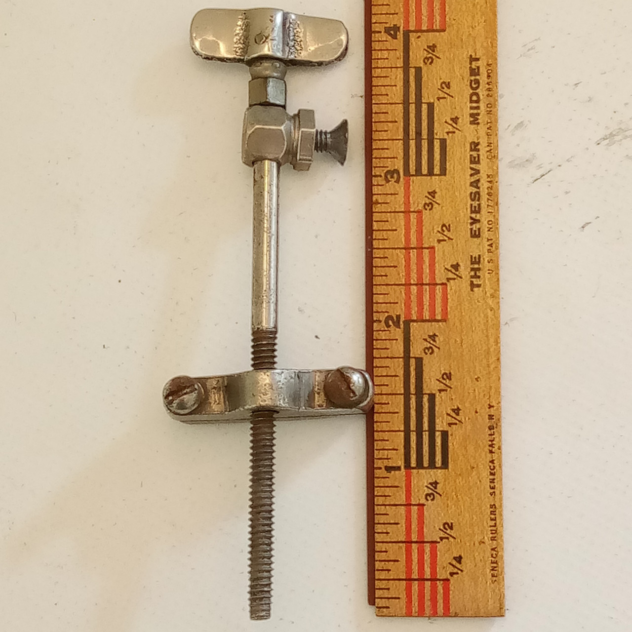 Ludwig/Leedy Snare Drum Hex-Eyelet-Lug Strainer Nickel Vintage10s Marching US3.5 — main photograph