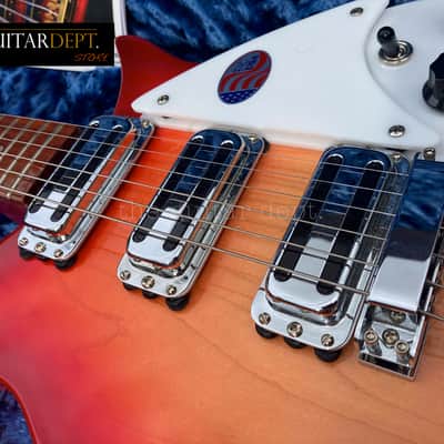 ♚ PRISTINE ♚ 2017 RICKENBACKER 350V63 Liverpool ♚ LUSH DEEP FIREGLO !♚ 6.2 LBS !♚ TOASTERS♚SAVE ££s. *360*330*325 image 12