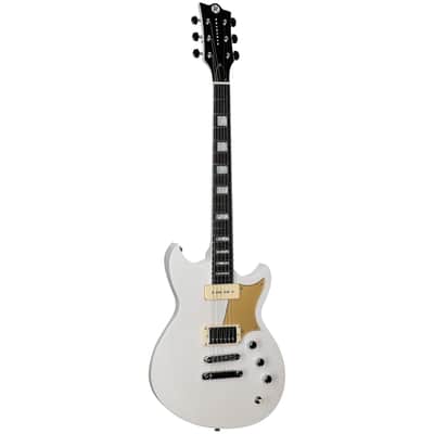 Reverend Sensei H90 Electric Guitar, Transparent White image 2