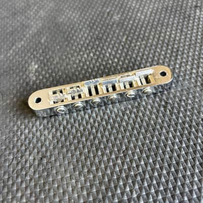 1970's Schaller Chrome Nashville Tune-O-Matic Bridge For Gibson Guitars image 1