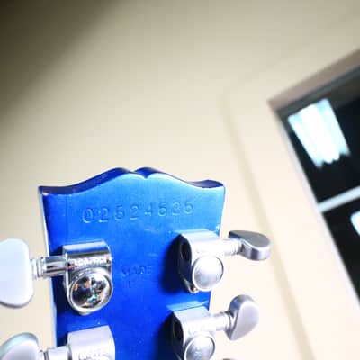 2004 Studio Limited Platinum Sapphire Blue Electric Guitar *Headstock Repair* image 22