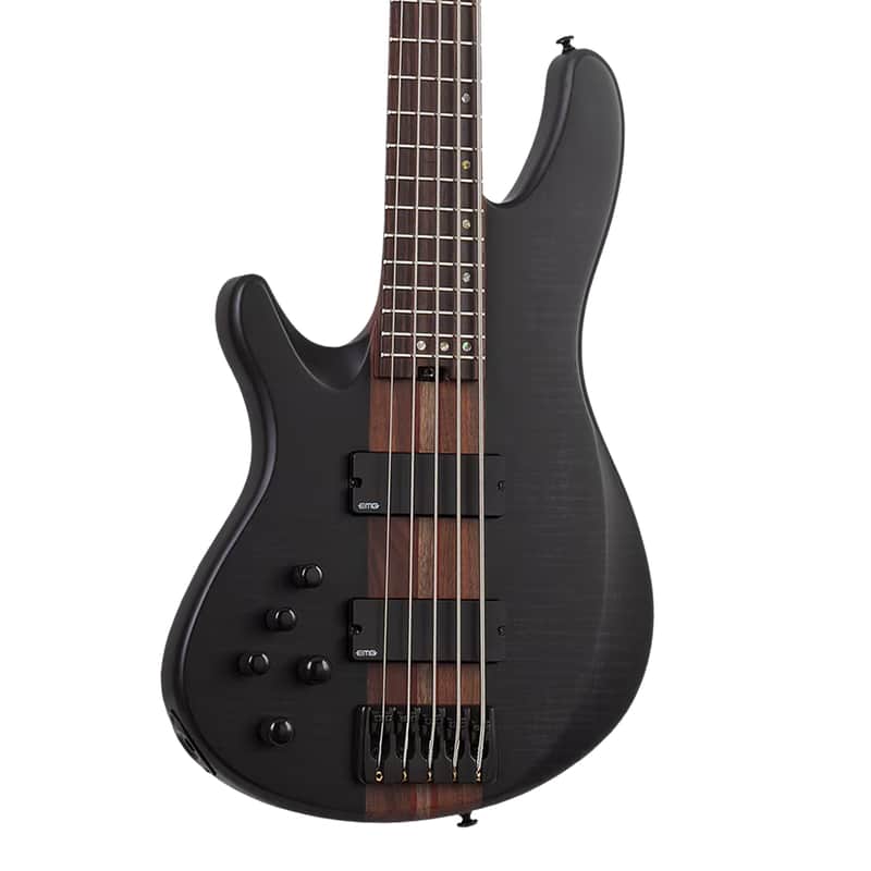 Schecter Charles Berthoud CB-5 LH - See Thru Black Satin image 1