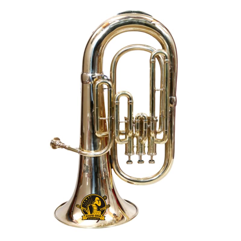 SOUND SAGA® Euphonium 3 Valve Bb Pitch Including Mouthpiece and Carry Case. image 1