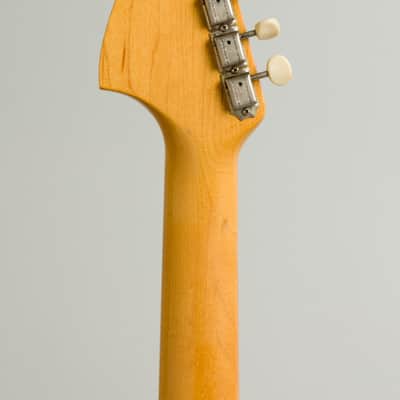 Fender  Mustang Solid Body Electric Guitar (1965), ser. #L41193, original grey hard shell case. image 6