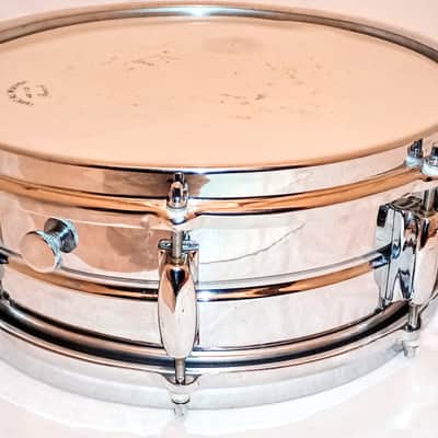 UNMARKED UNIQUE STENCIL COS SNARE DRUM 14" 60's/70's - 8 LUGS - FREE SHIP TO CUSA! image 2