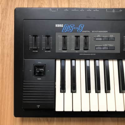 Korg DS8 DS-8 Vintage FM Synthesizer w/case and pedal 1987 Black image 2