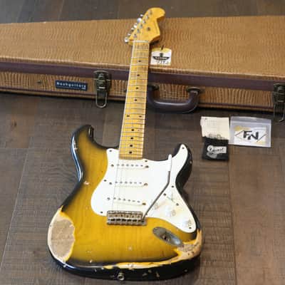 2015 Nash S-57 Electric Guitar 2-Tone Sunburst Heavy Relic + OHSC