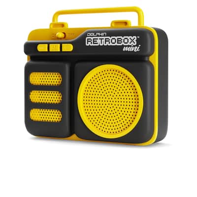 Dolphin RTX-10 Retrobox™ Mini Portable Bluetooth Radio Choose Colors - RED image 4