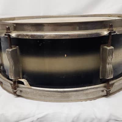 Vintage Early 1960s Pre Serial Ludwig Blue Silver Duco Pioneer Snare Drum 5x14 image 5
