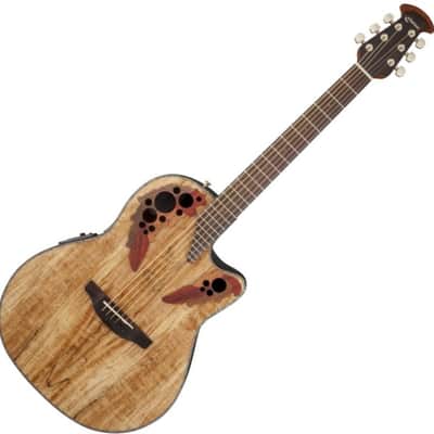 Ovation Celebrity Elite Plus CE44P-SM-G Acoustic Electric Guitar - Spalted Maple image 4