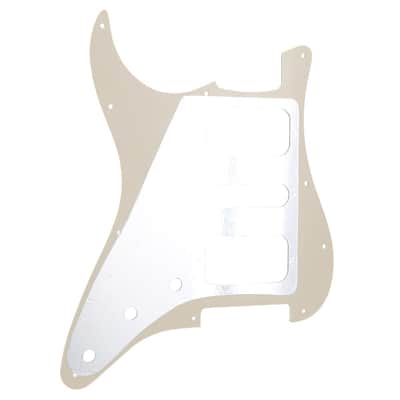11 Holes Round Corner HSH Strat Pickguard for American/Mexican Fender Standard Stratocaster Electric Guitar, 4Ply Aged White Pearl image 3
