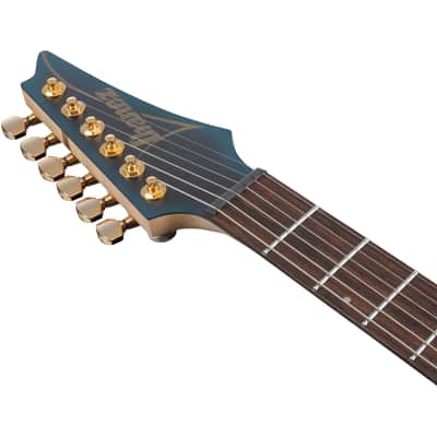 Ibanez SML721 S Axe Design Lab Multi-scale Electric Guitar - Midnight Arctic Ocean Matte image 5