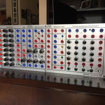 STS Serge Sequencer Shop Panel w/ PS2A Power Supply, 4.5" Chassis w/ Rack Ears and 10 Patch Cables image 3