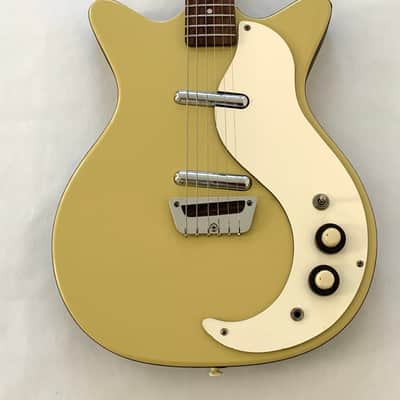 Danelectro ‘59 DC Reissue 1990s Daddy-O Yellow Electric Guitar image 2