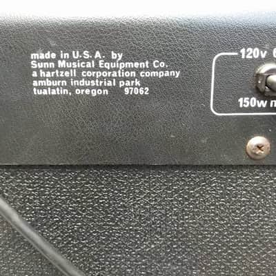 【激レア】sunn alpha 115 アンプ Sunn Alpha 115 Black | Reverb