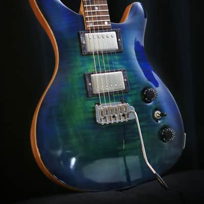 Travis Franklin Guitars - Brazos 24 in Aqua/Blue image 1
