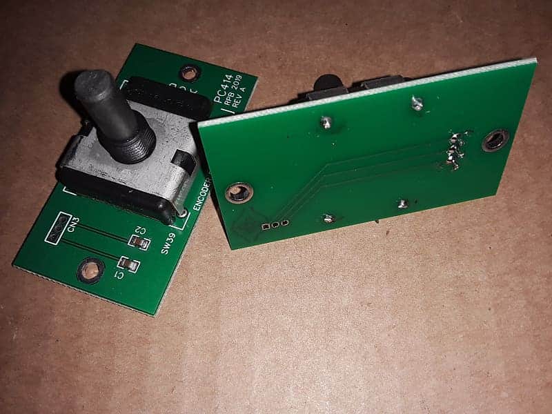 EMU E4 series main data PCB with Bournes encoder and spike smoothing capacitors image 1