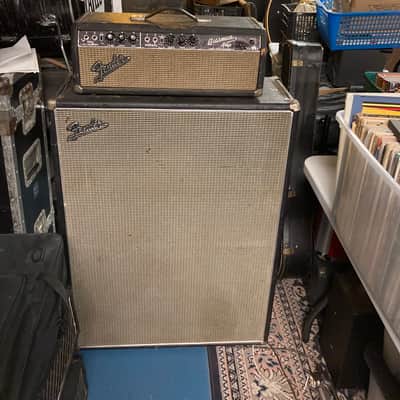 Fender Bassman 2-Channel 50-Watt Guitar Amp Head 1964 - 1967 - Black Panel image 3