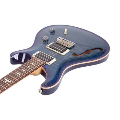 2023 PRS CE24 Semi-Hollow Electric Guitar, Custom Color, Blue Matteo Burst, 034XXXX image 2
