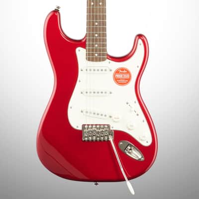 Squier Classic Vibe '60s Stratocaster Electric Guitar, with Laurel Fingerboard, Candy Apple Red image 1