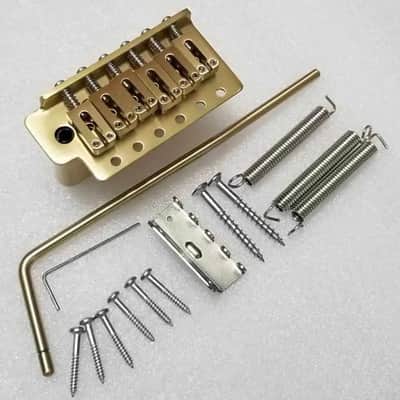 Whole Brass Tremolo Full Block 6-Point Style 52.5mm All Brass Vintage Strat Style Bridge-M1152 image 1