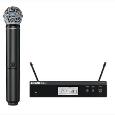 Shure BLX24R/B58-H10 Wireless Handheld Beta58 Microphone System w/ Rackmount Kit image 1