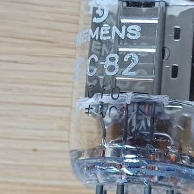 Superb ultra rare SIEMENS 12AU7 ecc82 SILVER PLATE matched pair very strong, fully tested Superb sounding tubes ! image 10