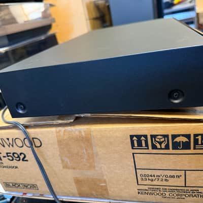 Kenwood KT-592 Quartz Synthesizer AM FM Stereo Tuner with Instructions, AM/FM Antennas Box; Tested SEE VIDEO image 13