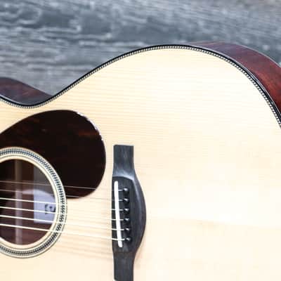 Yamaha FS9 M FS Concert-Style Body Shape Mahogany Body Acoustic Guitar w/Case image 7