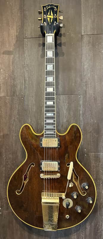 1970-1972 Gibson ES-355TDSV Stereo Walnut w/ Original Case in Fair Condition! image 1