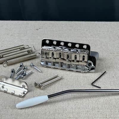 Gotoh Vintage style Tremolo bridge fits Strat®️ model T101C Japan Chrome image 6