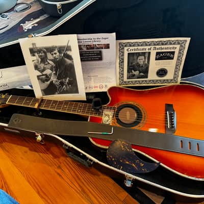 Zager ZAD-900CE 50th Anniversary Edition - Sunburst Fishman Aura Pro Pickup image 1