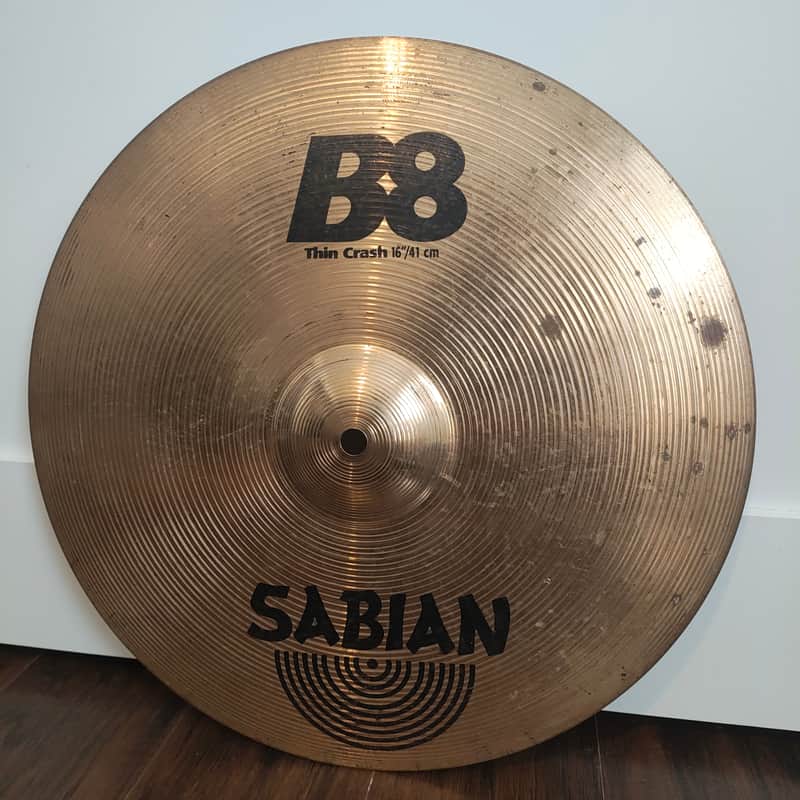 Sabian 16" B8 Thin Crash Cymbal