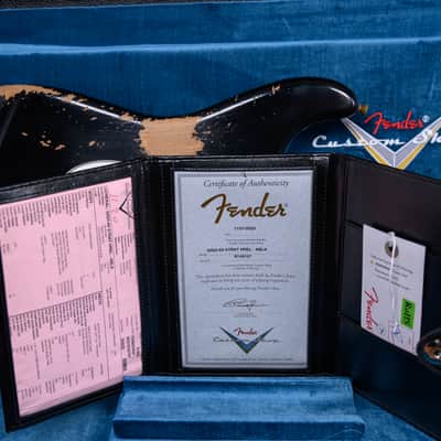 Fender Custom Shop SR25-69 Stratocaster Heavy Relic Black 2025 w/OHSC image 13