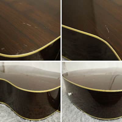 Rare Vintage 1975 made Black Label Yamaha FG-300J Black Label Acoustic Guitar Made in Japan image 18