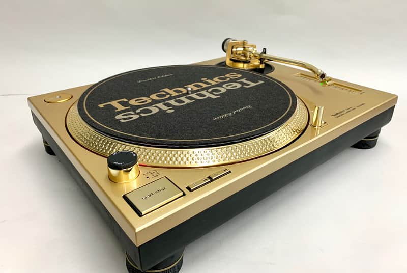 2 Technics SL-1200 MK3 Custom Gold Turntables with New | Reverb Sweden