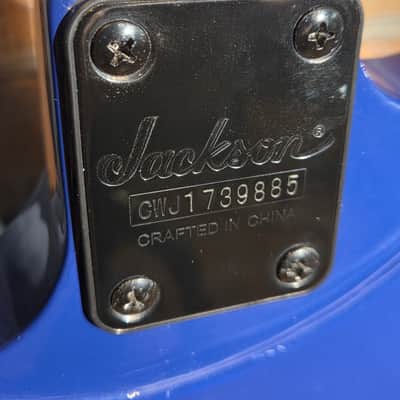 Jackson JS Series JS32Q DKA Dinky Archtop Amaranth Fretboard Transparent Blue image 19