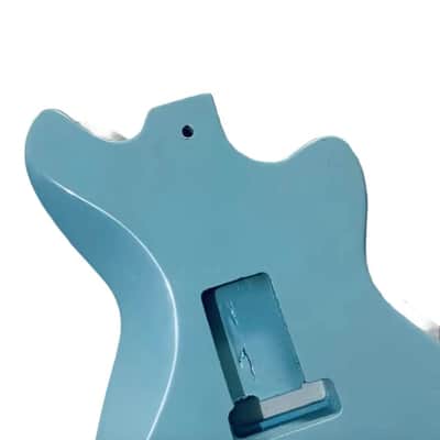 Light Blue Left Handed Jazzmaster Style Guitar Solid Body DIY Project image 4