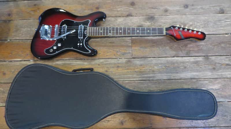 Heit Deluxe by Teisco 1960's Electric Guitar w/ Tremolo & Case